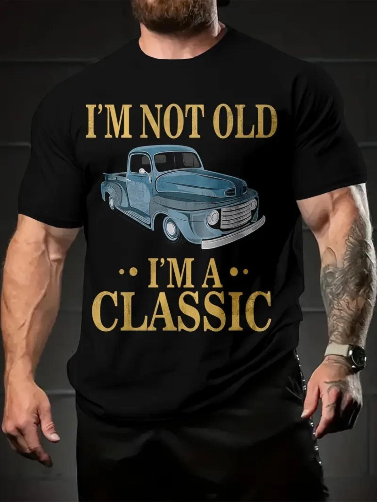 Camiseta Estampada Kombi Safira Moda Algodão Preto