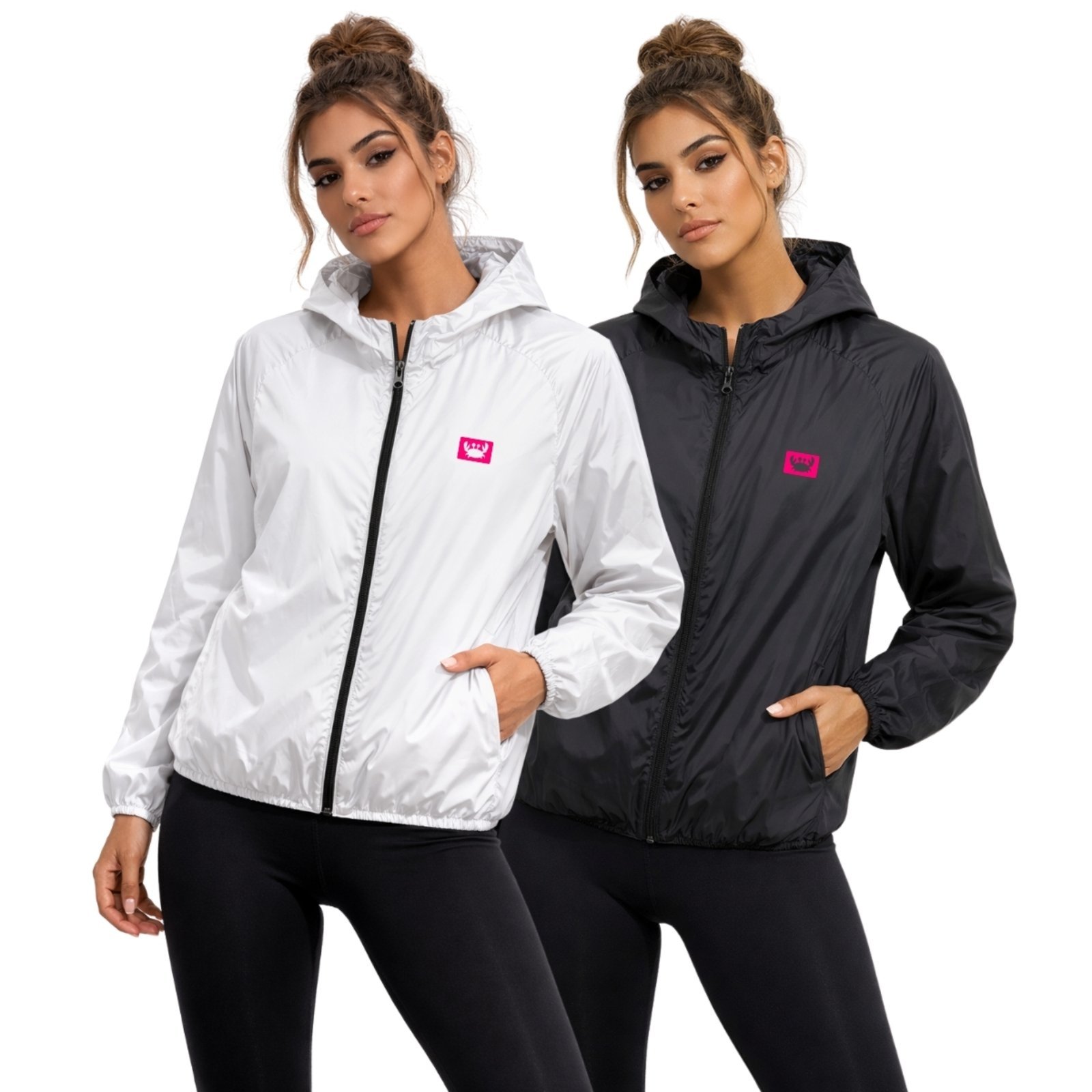 Kit 2 Jaqueta Corta Vento Impermeável Feminino Leve e Confortável Estilo Casual Siri