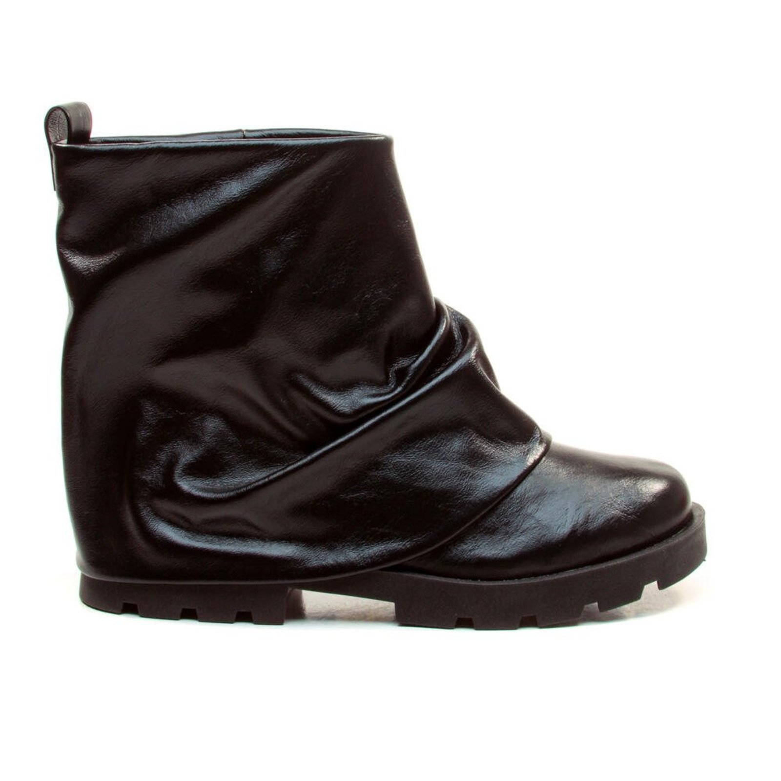 Bota Couro Preto Cano Curto Cecconello 2622001-4