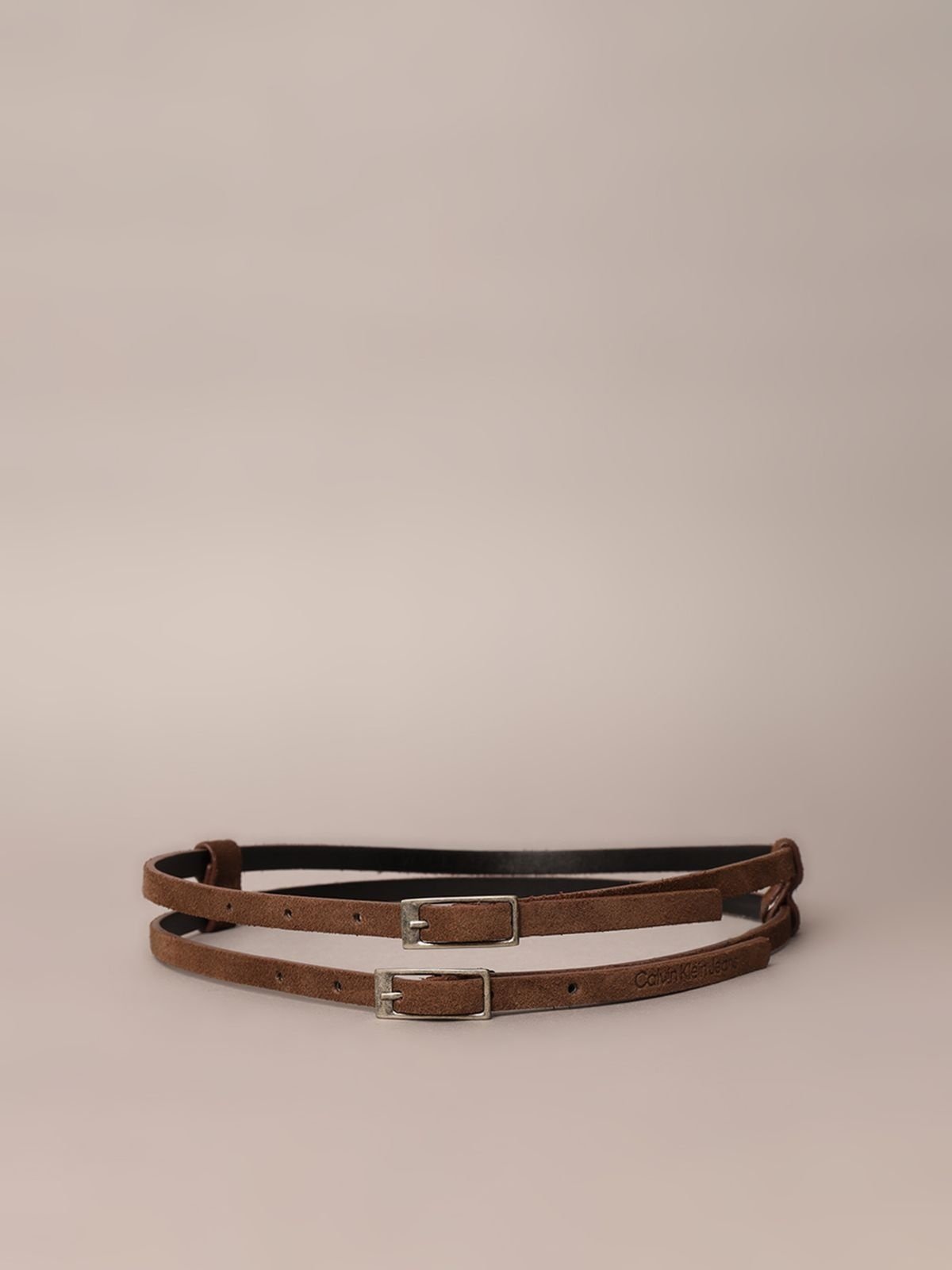 Cinto Duplo Calvin Klein Jeans - Marrom Calvin Klein Jeans