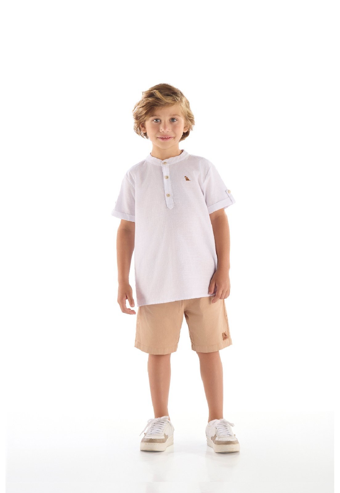 Infantil - Bata em Algodão Quimby Branco
