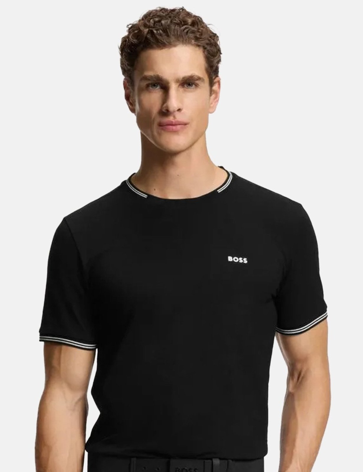 Camiseta Hugo Boss Masculina Regular Taul Preta