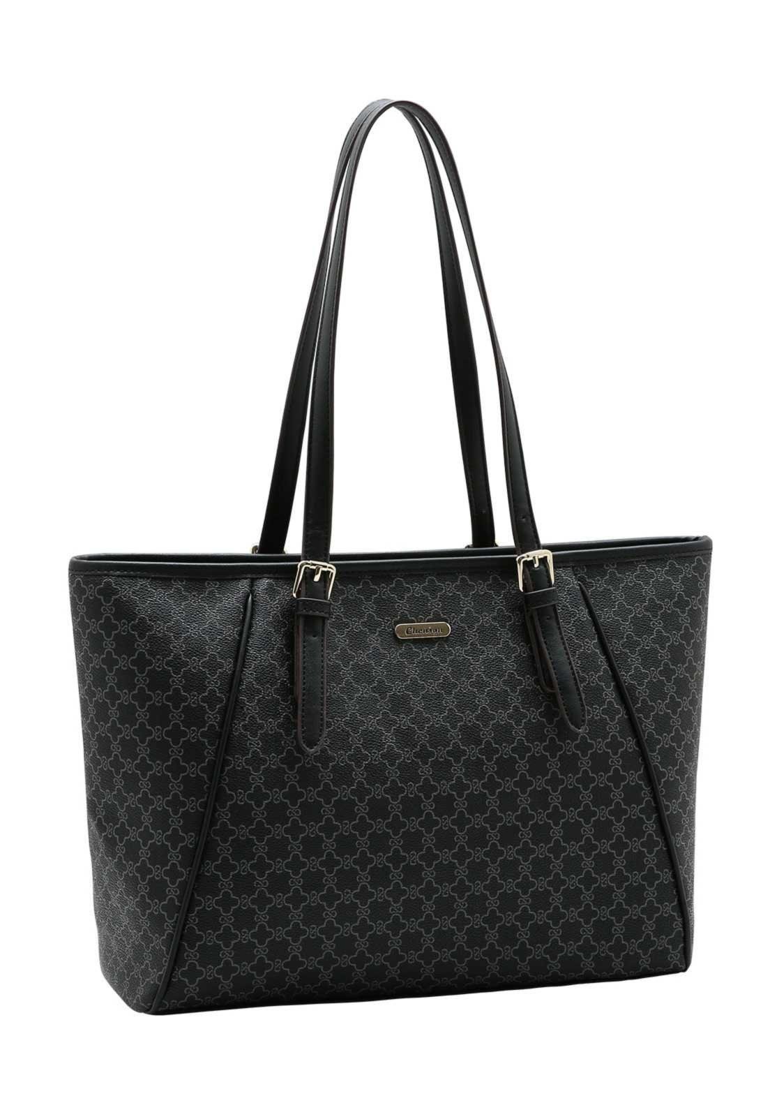 Bolsa Feminina Chenson Ombro New Elemento Gráfico 3486012 Preto