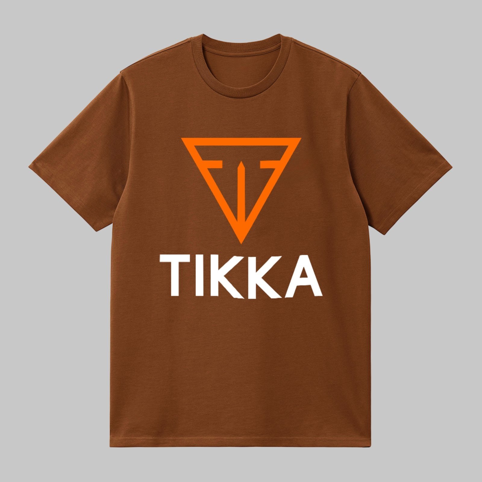 Camiseta Básica Tikka Design Minimal Streetwear Premium Marrom