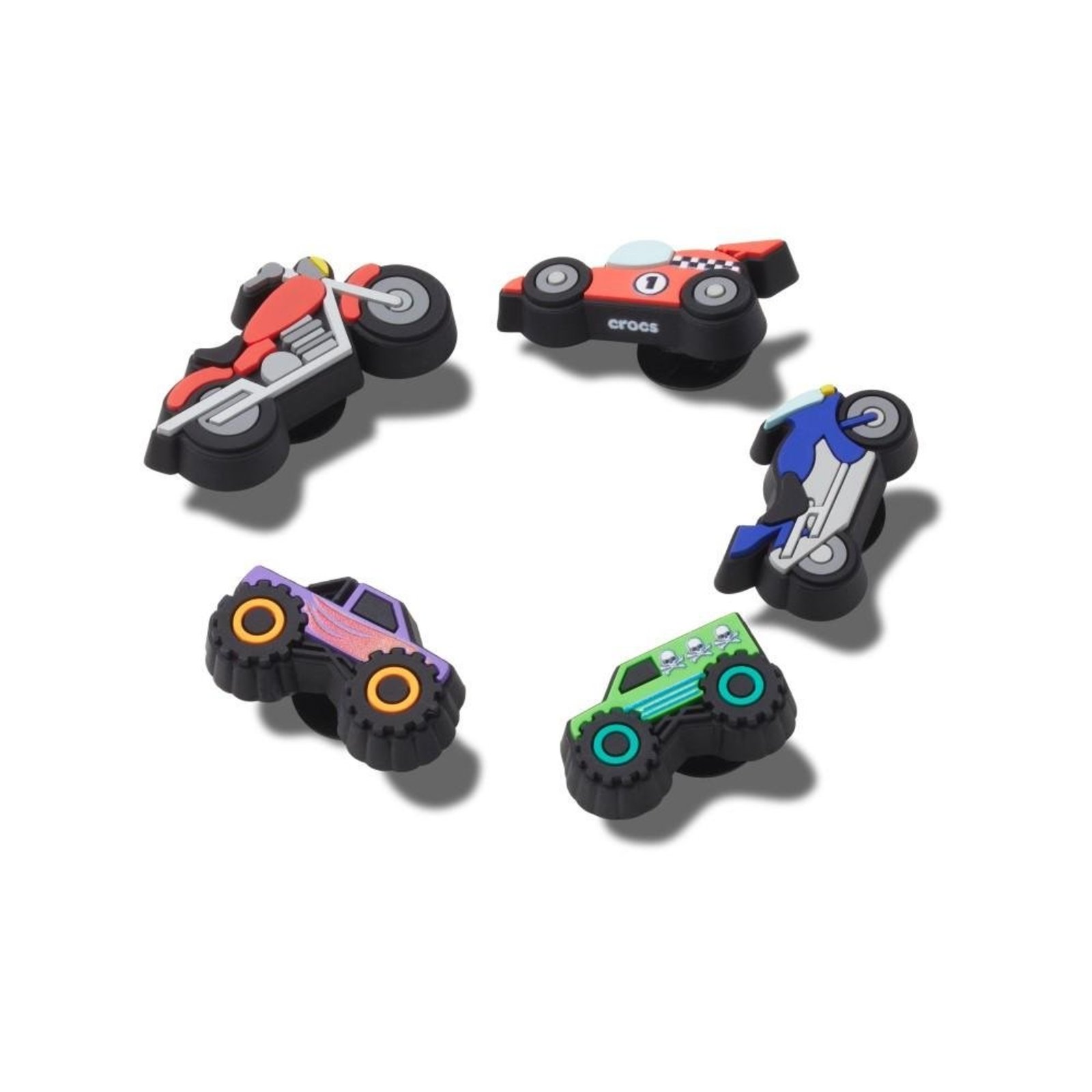Infantil - Jibbitz™ Veículos de Final de Semana Pack com 5 Peças UNICO Branco