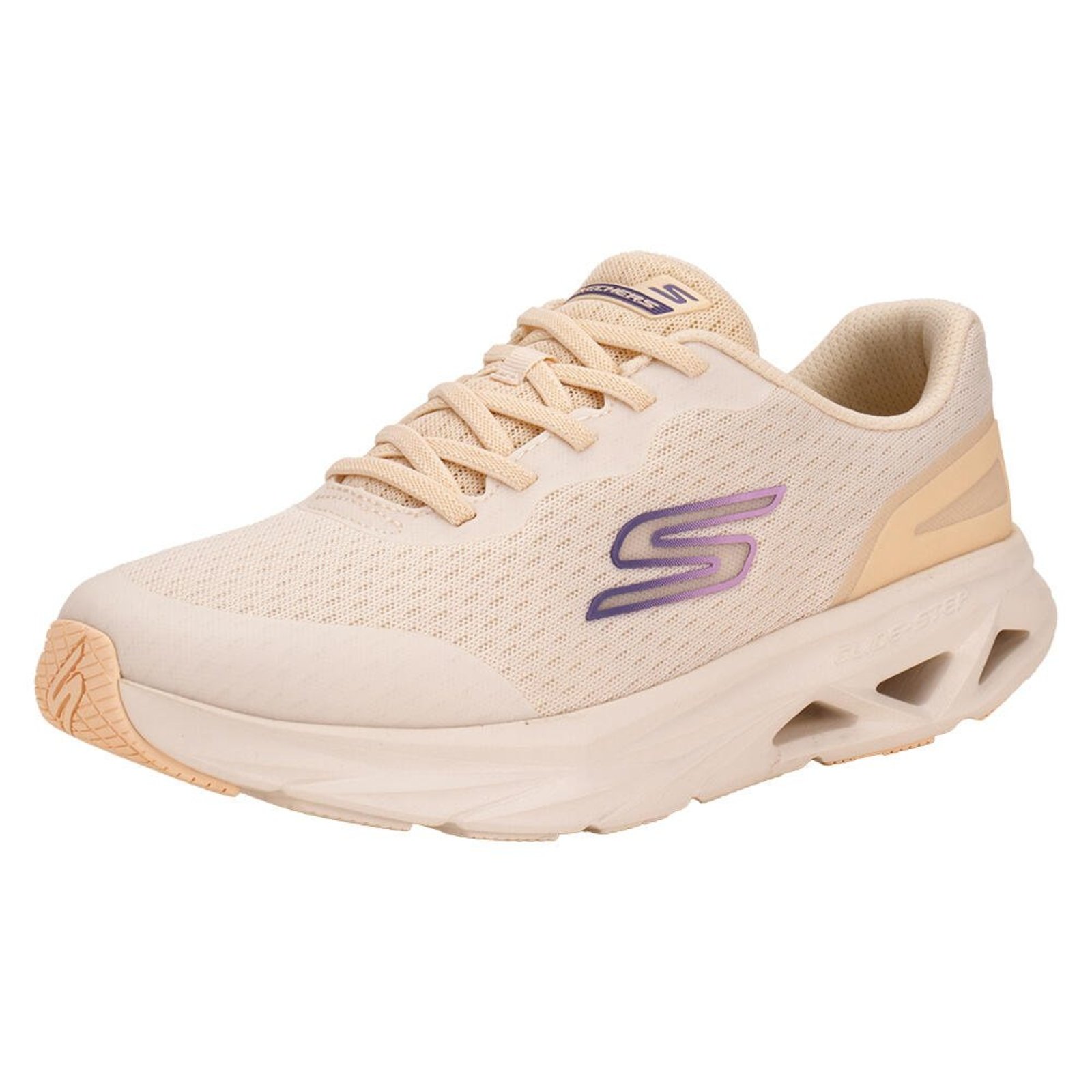 Tênis Feminino Glide Step Vortex Avalin Skechers 129826 5679826 Bege