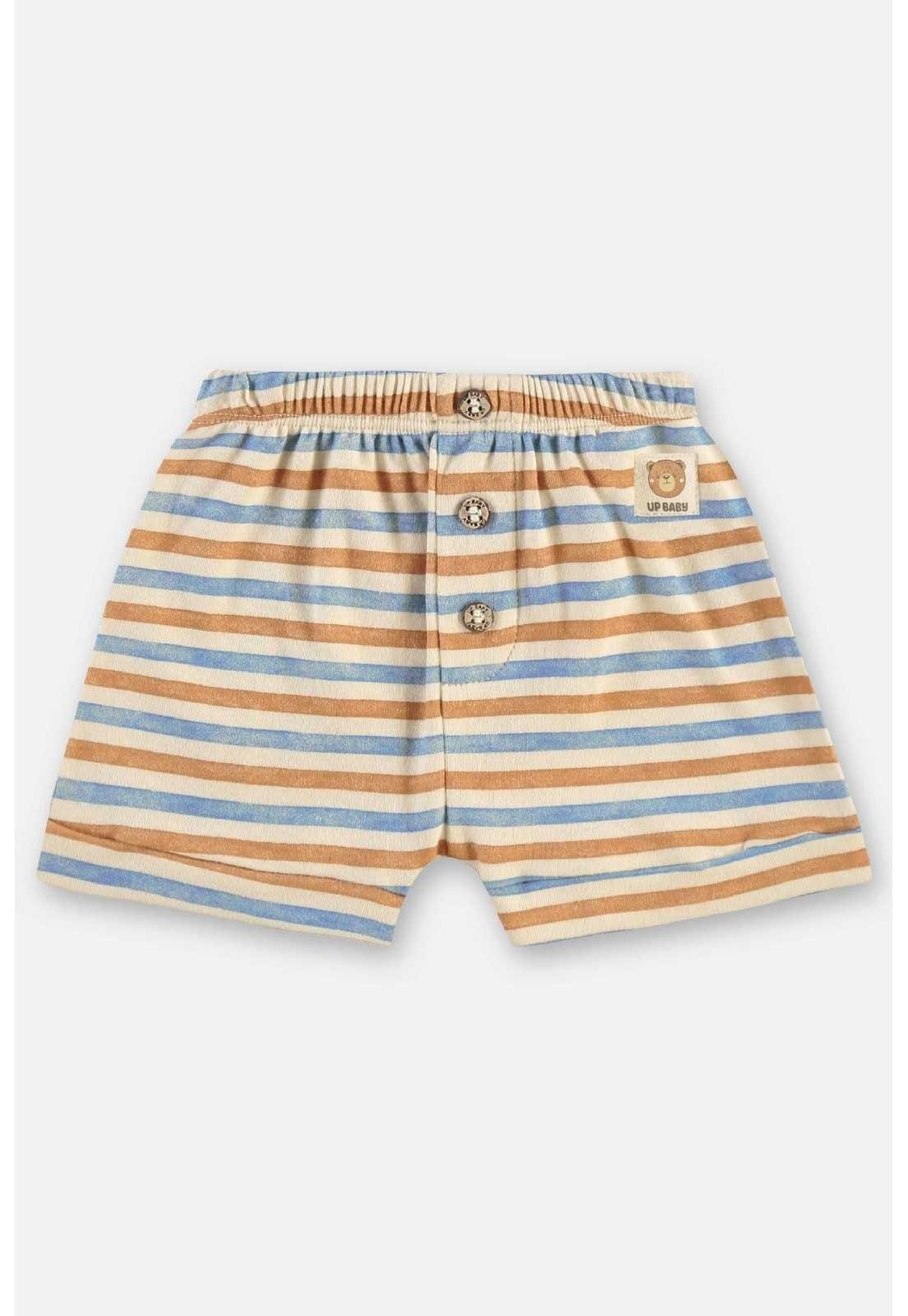 Infantil – Short em Suedine para Menino Up Baby Marrom