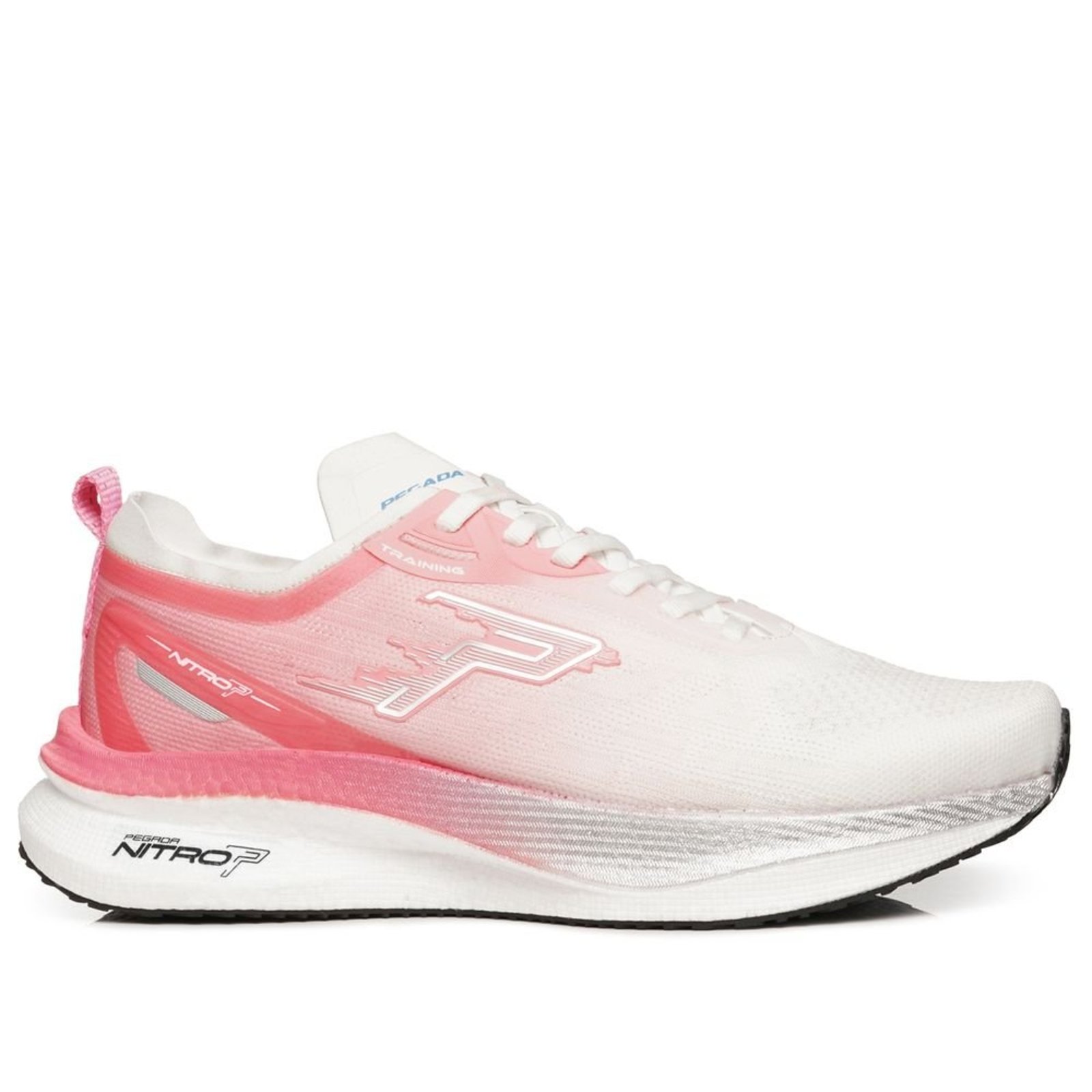 Tênis Esportivo Pegada Feminino em Tecido Rosa 290804-05 Tênis Esportivo Pegada Feminino em Tecido Off White 290804-05 39