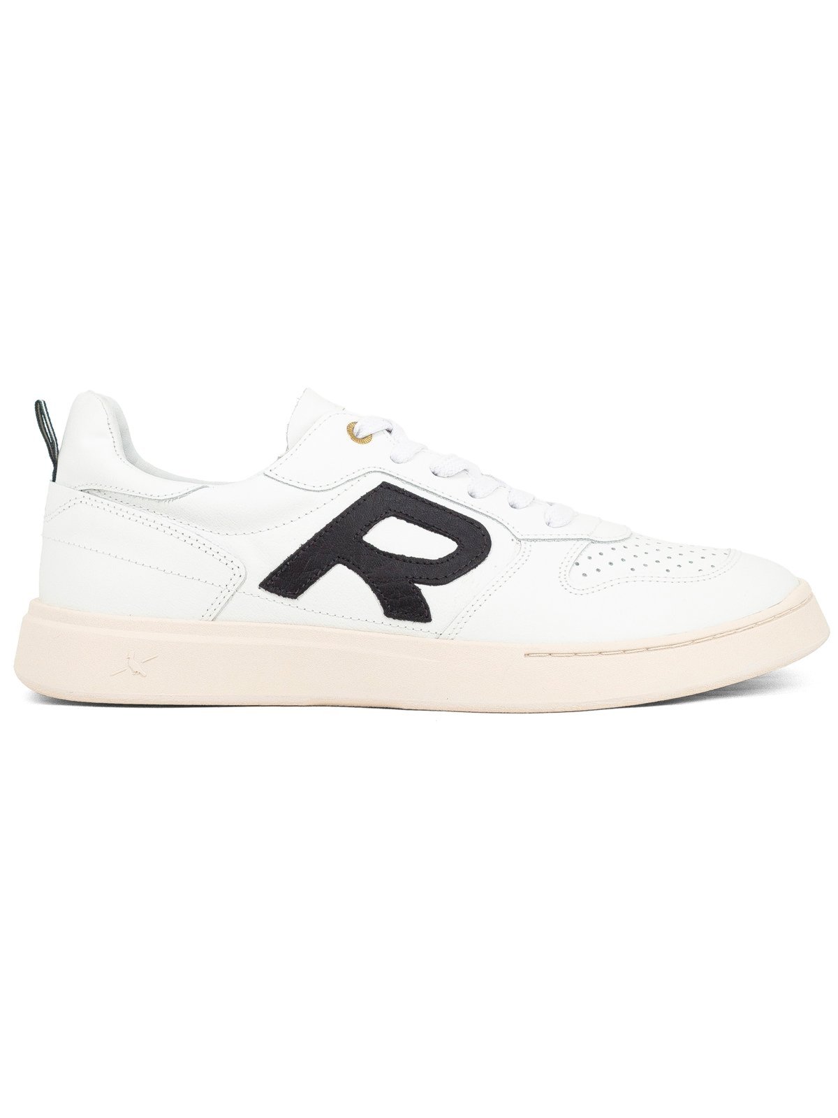 Tênis Masculino Reserva Go Rsv Type-R Classic Neo Couro Legítimo Borracha Urbano Branco White Preto