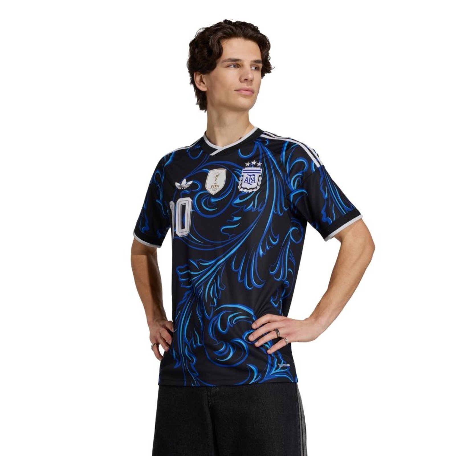 Camisa II Messi Seleção Argentina 26 adidas Performance Preto