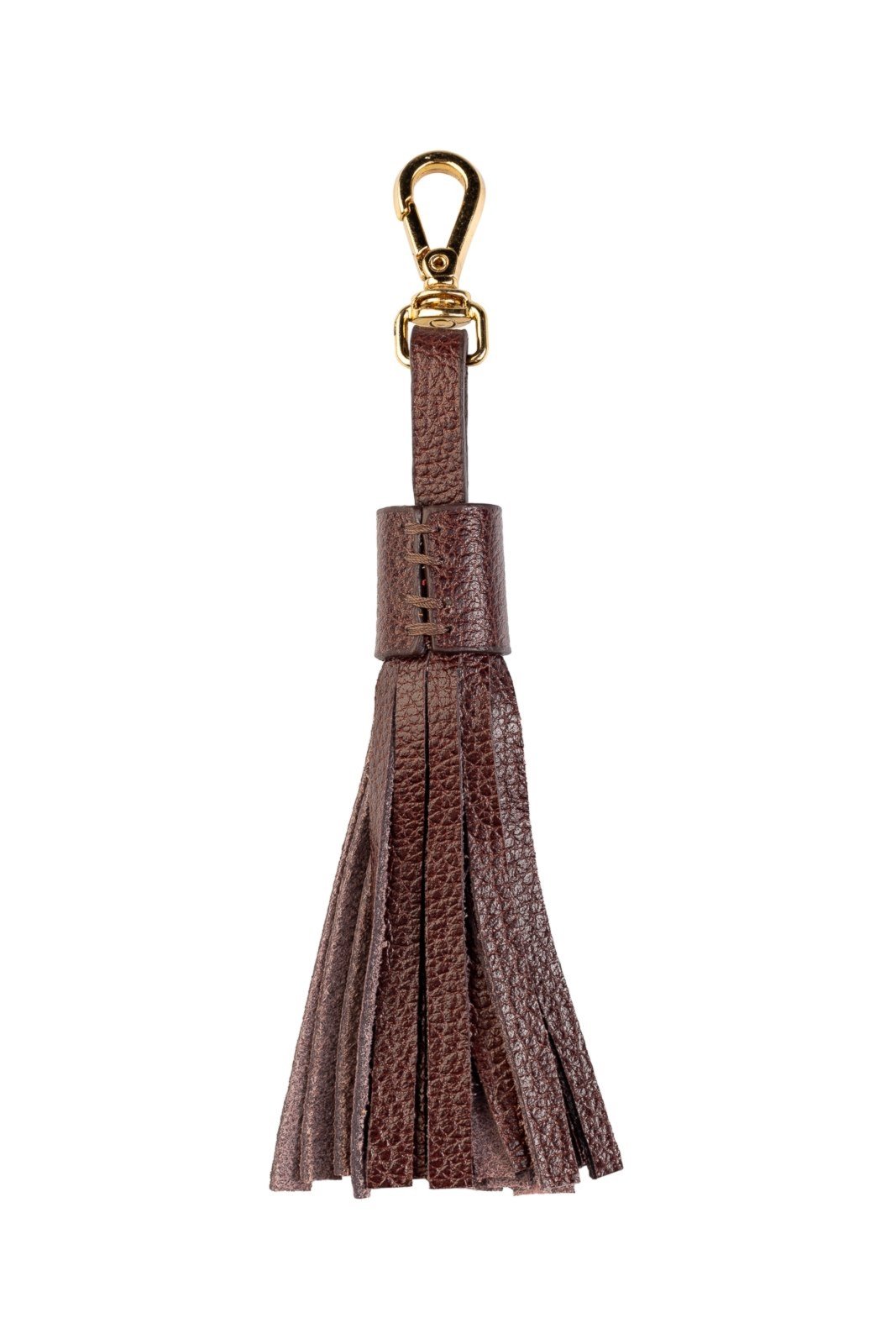 Vista 3 Chaveiro Andrea Vinci Tassel Franja Em Couro - Café verde militar Andrea Vinci verde militar