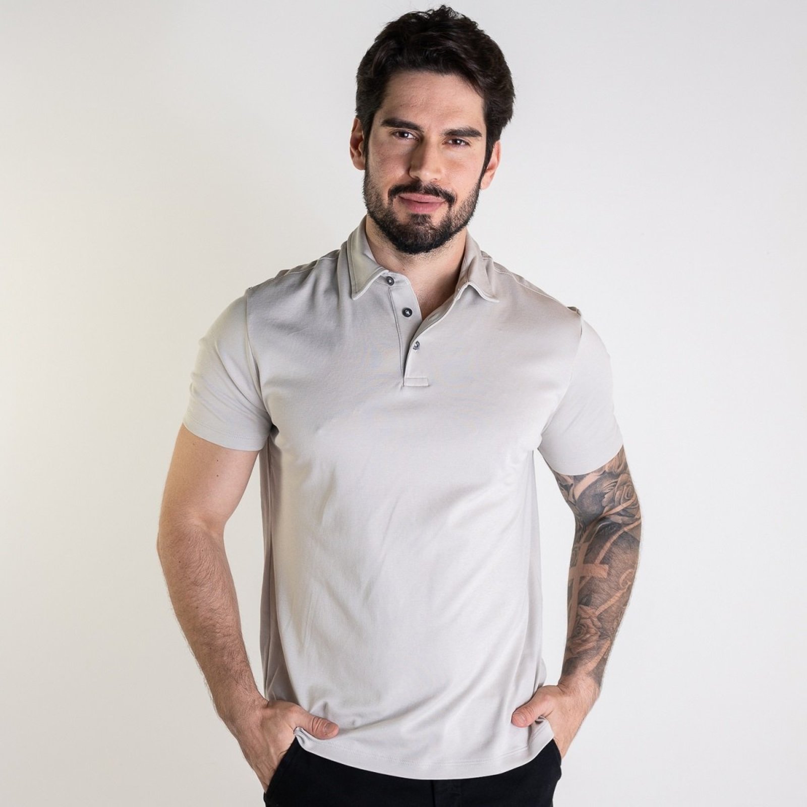 Camisa Polo Pima Premium Oficina Reserva Areia