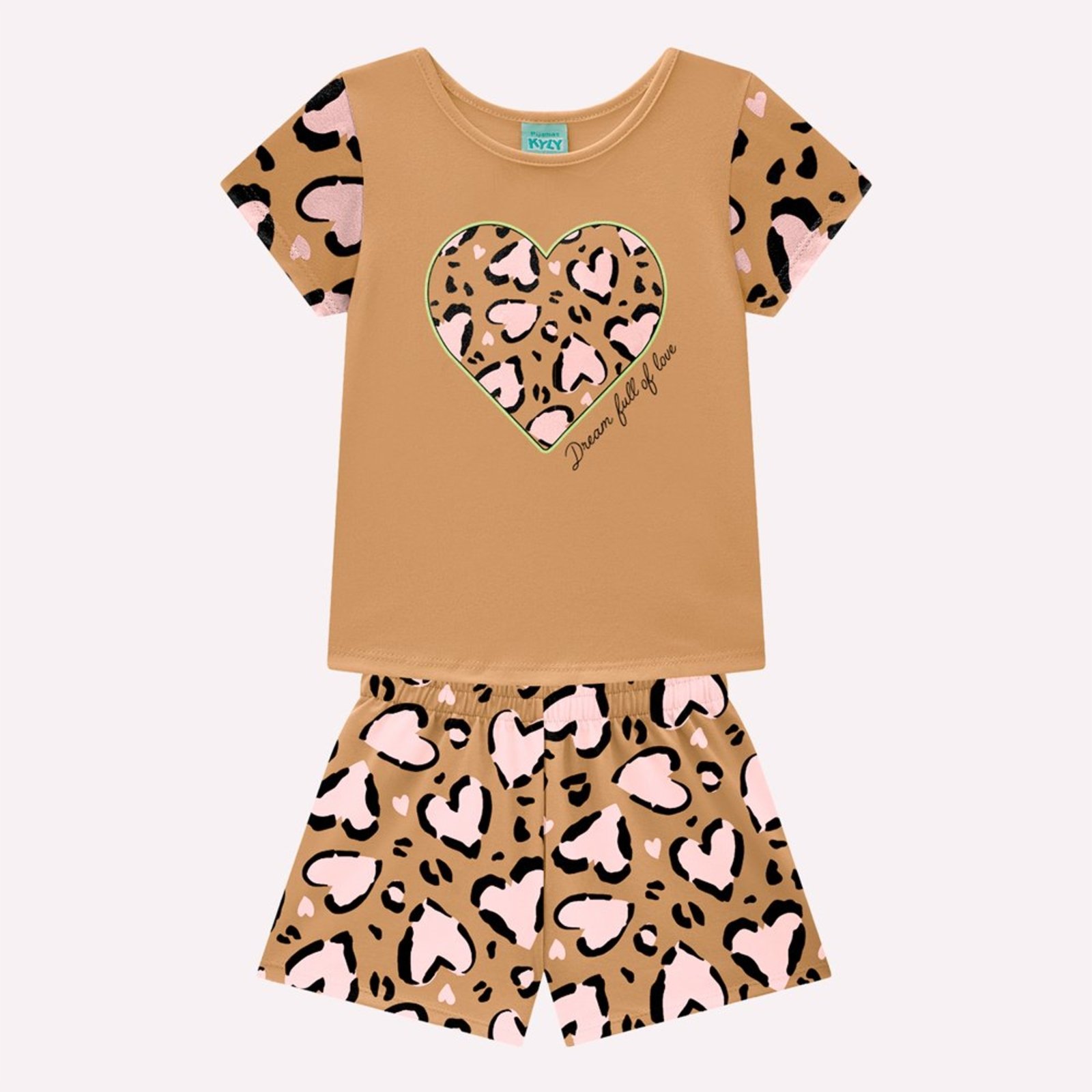 Pijama Menina Animal Print Kyly