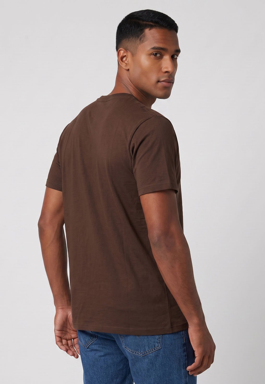 Camiseta Masculina Quiksilver Transfer Square Marrom