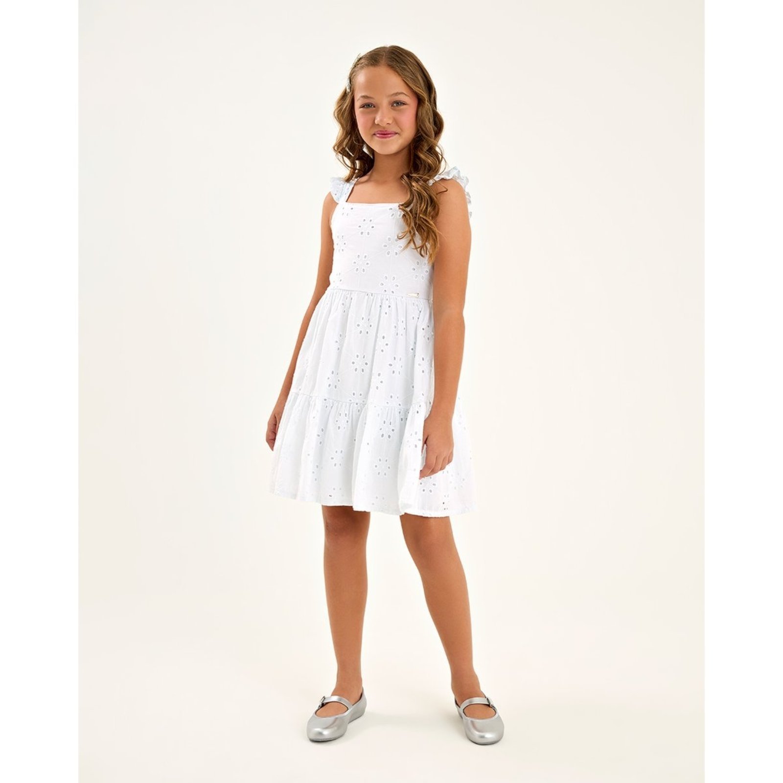 Infantil - Vestido Menina em Tecido Laise