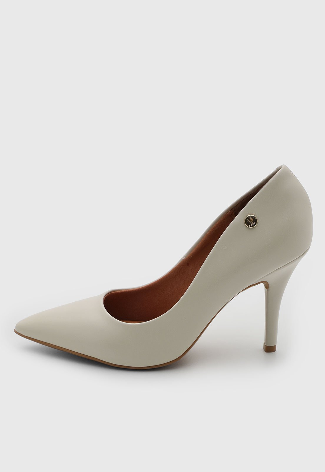 Scarpin Feminino Vizzano Bico Fino Off-White