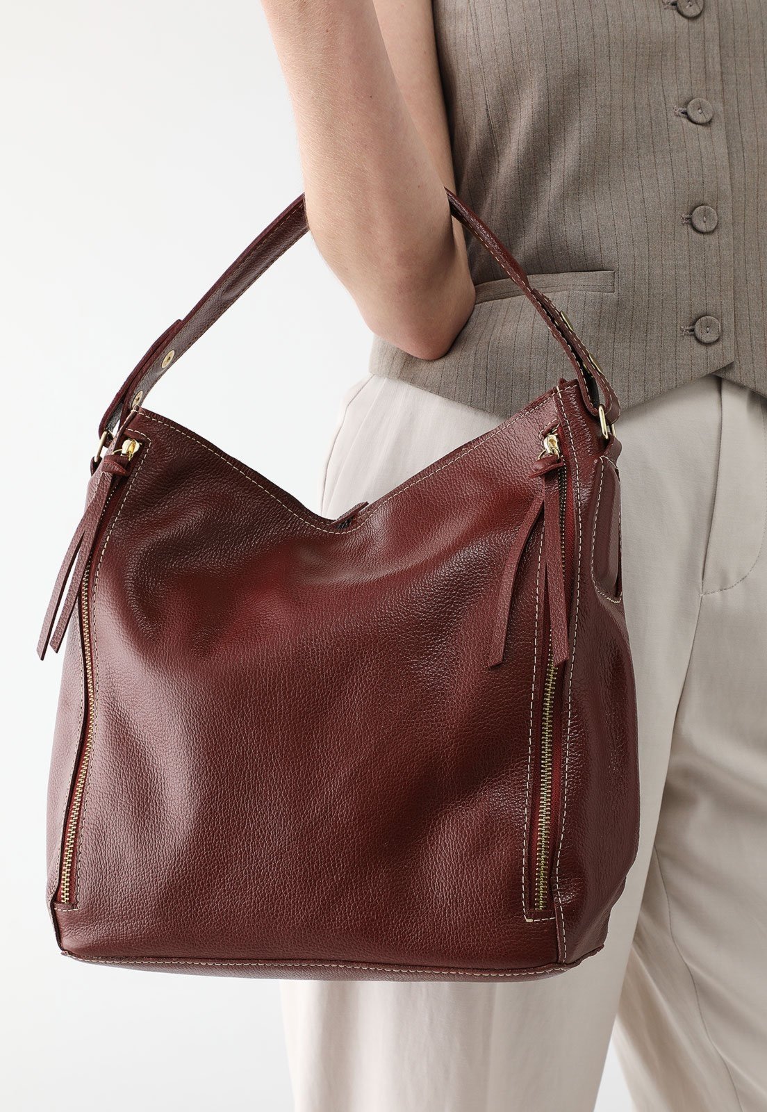 Bolsa SN Couros Vermont Vermelho
