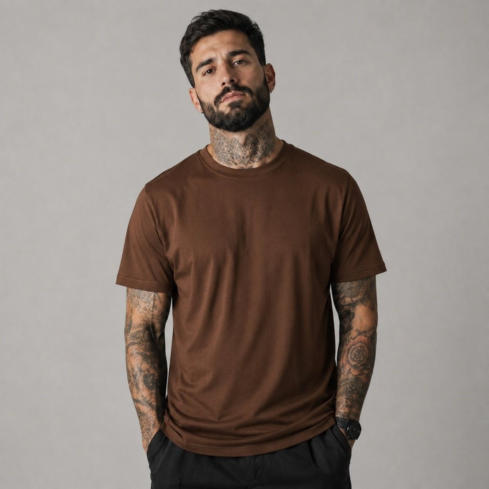 Camiseta Permanente Pima Touch Rock&Soda MARROM