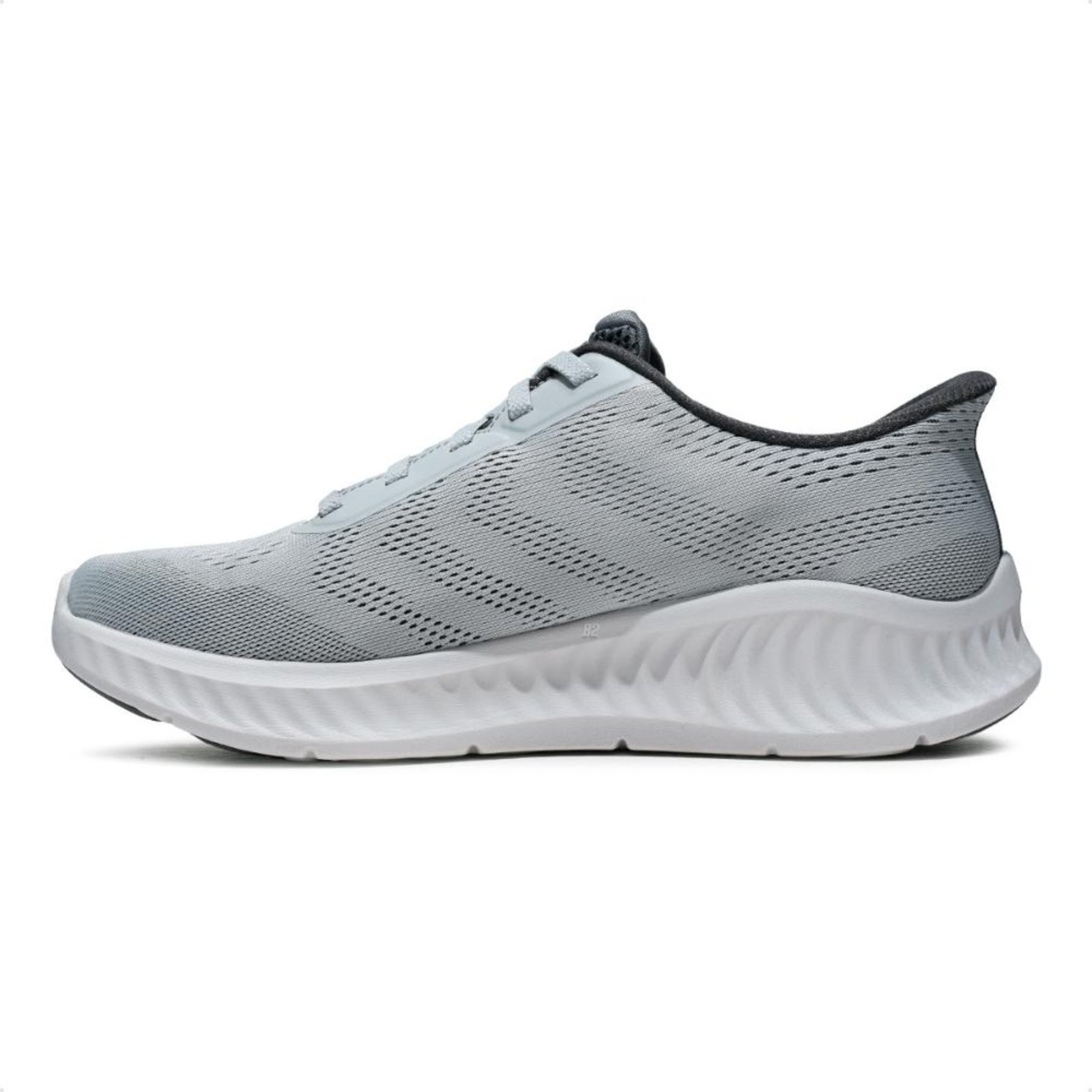 Vista 3 Tênis Skechers Go Walk Now Payton Masculino cinza Skechers cinza