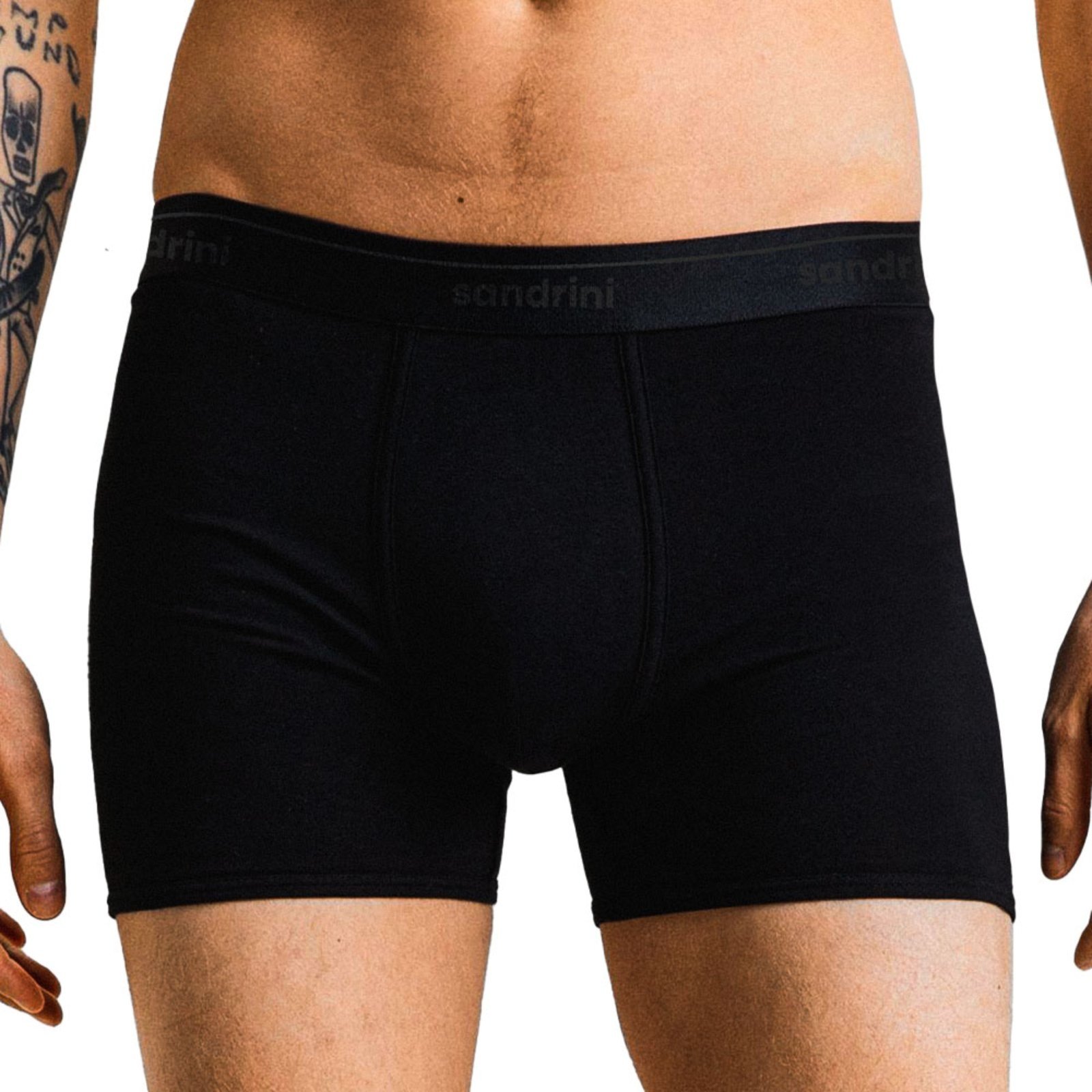 Vista 3 Kit 10 Cuecas Boxer Sandrini Masculinas Algodão Conforto multicolorido Sandrini multicolorido