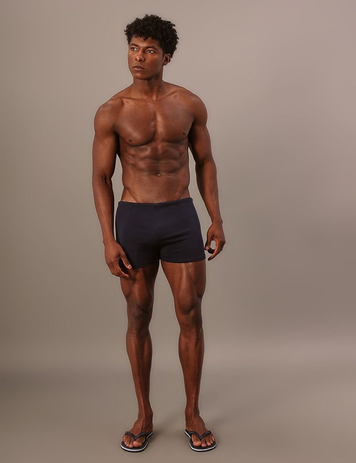 Sunga Boxer Logo Lateral Calvin Klein Swimwear - Marinho Calvin Klein Jeans
