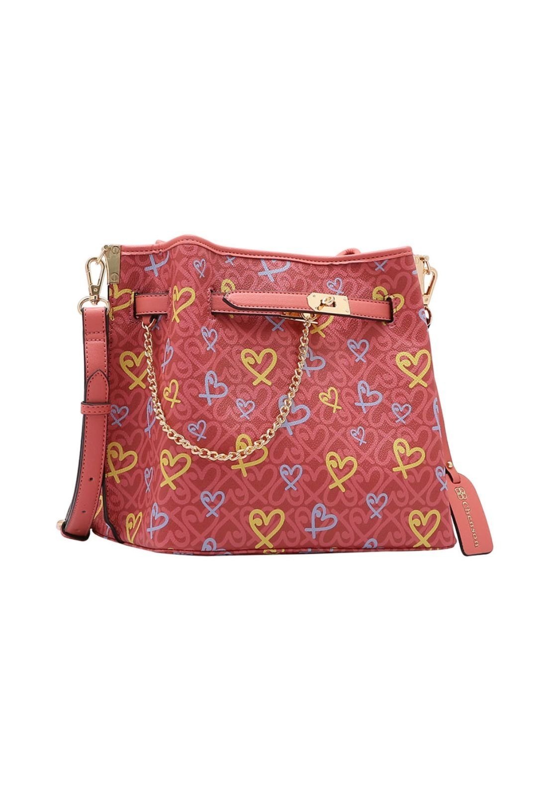 Bolsa Feminina Chenson Classic Heart Rosa 3484785