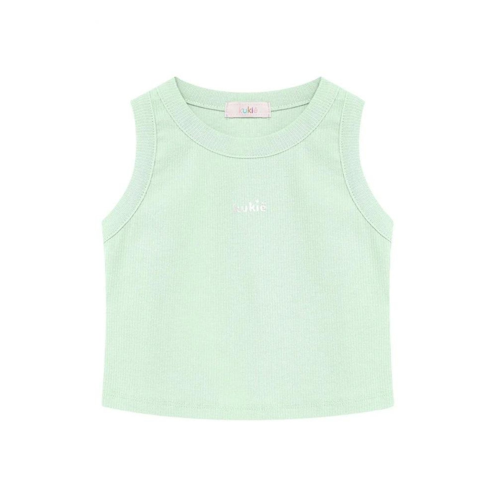 Infantil - Regata Menina Verde Kukiê 10 Verde