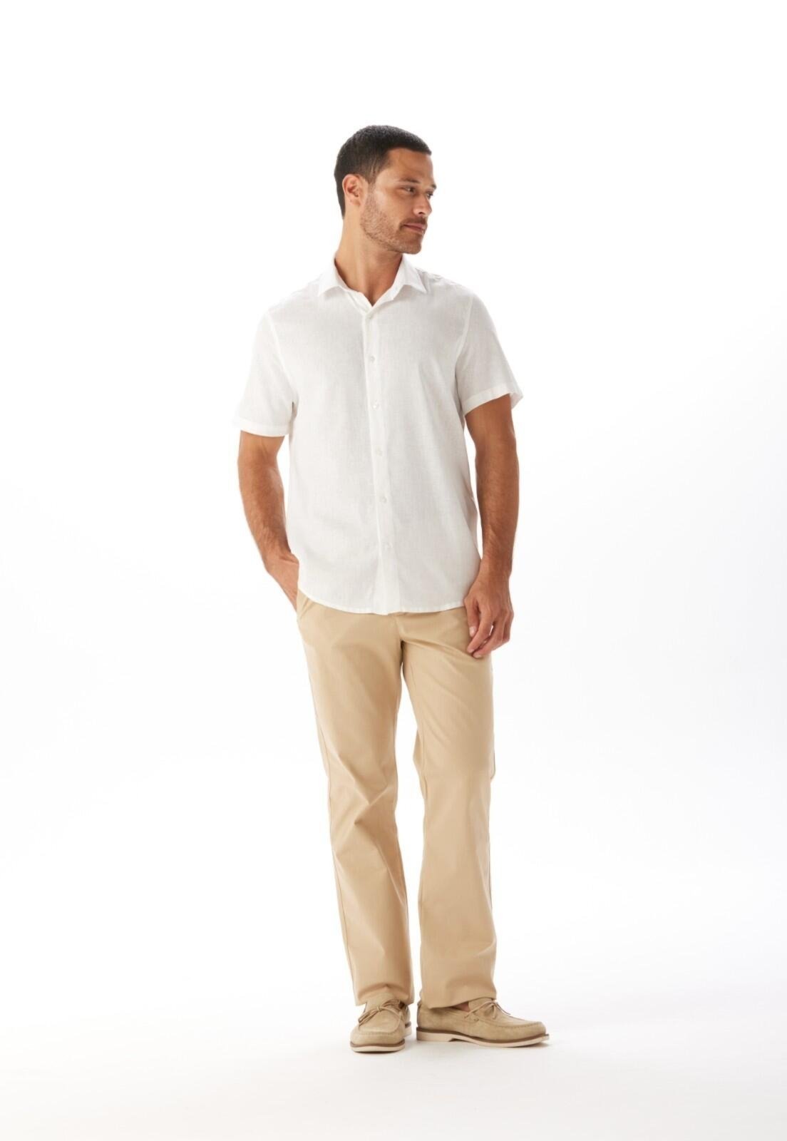 Calça Sarja Regular Moovexx Traymon – Areia – 54