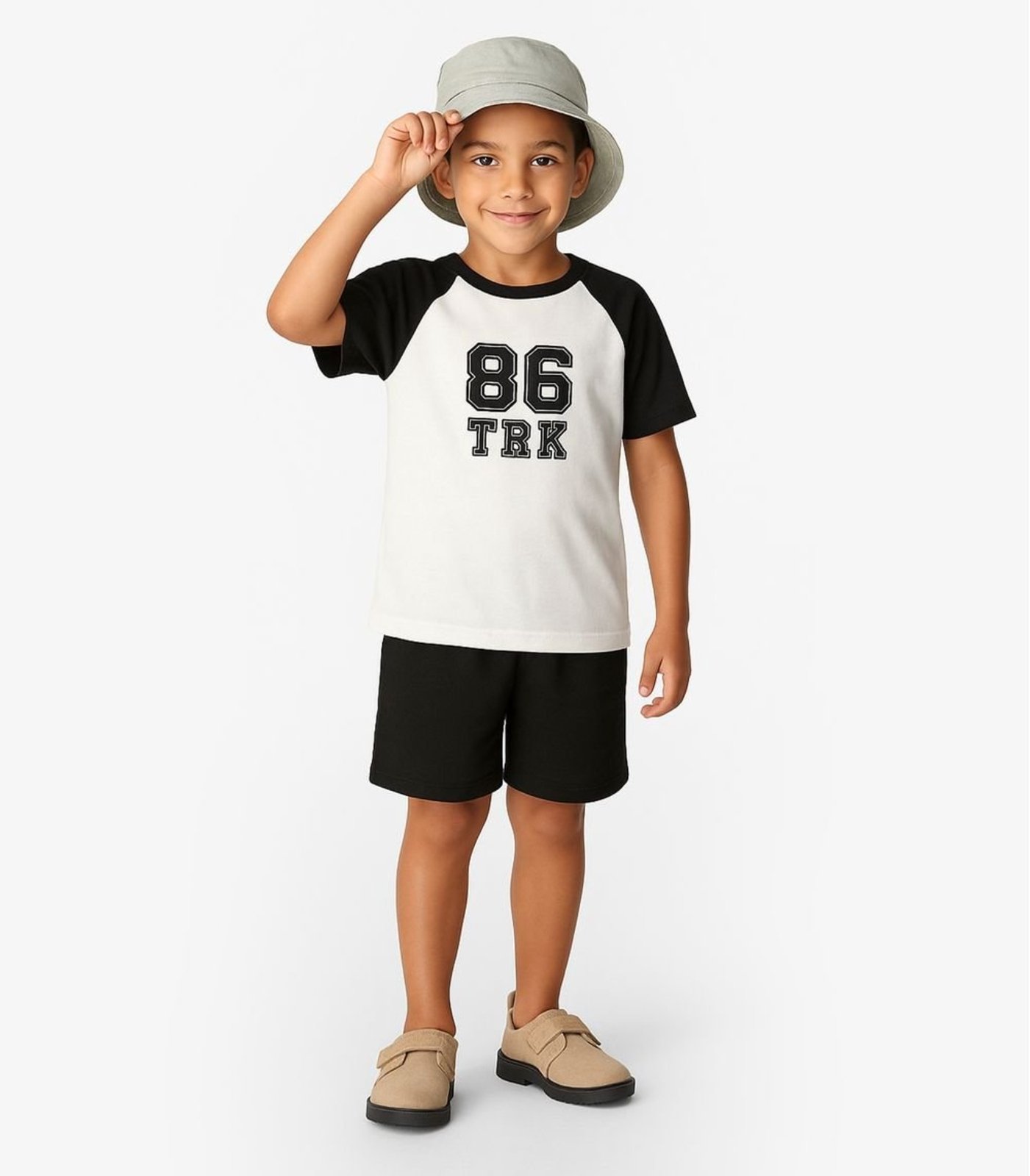Infantil – Conjunto Camiseta com Bermuda Trick Nick Preto