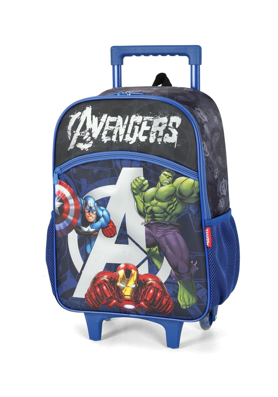 Infantil - Mochila de Rodinhas Vingadores By Up4You Preto