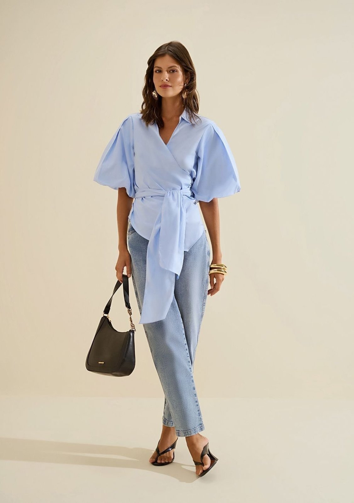 Calca Jeans Mom Cadência - Azul