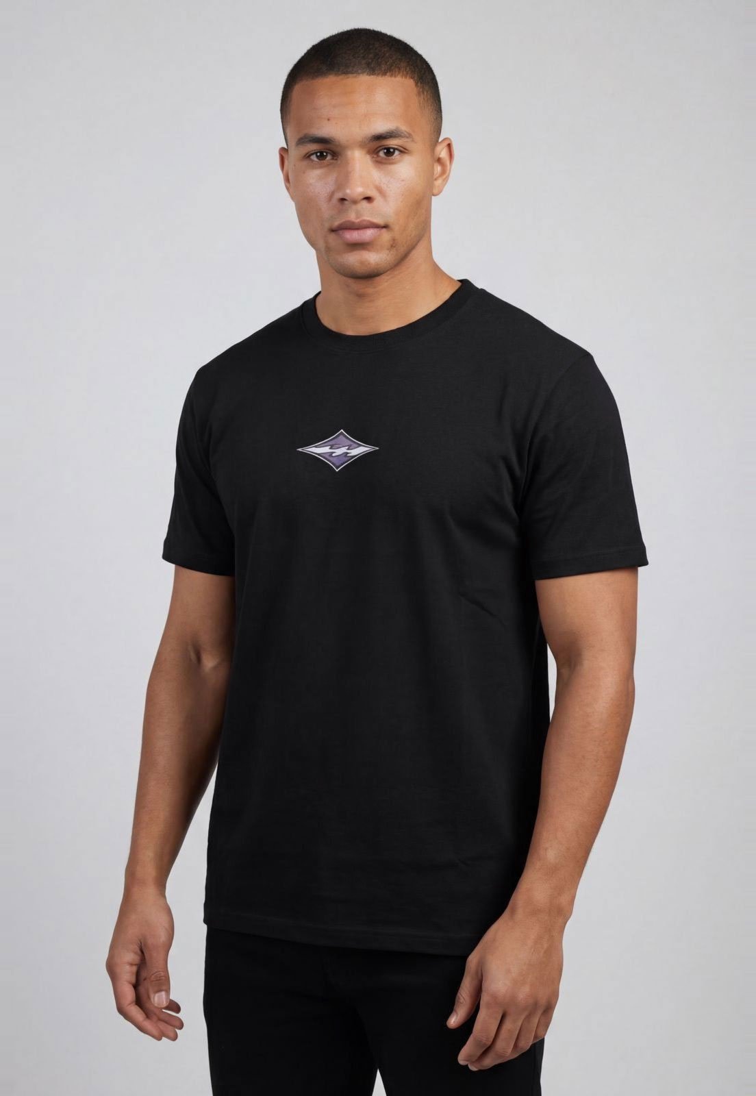 Camiseta Masculina Billabong Logo Diamond Wave Preta