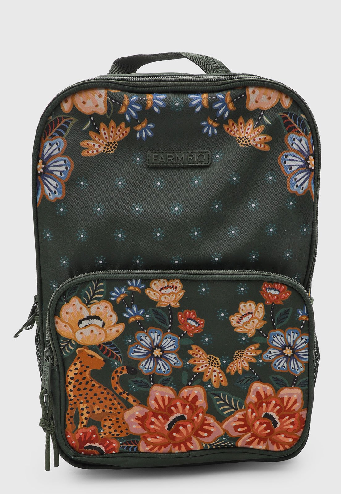 Mochila FARM Estampa Floral Verde