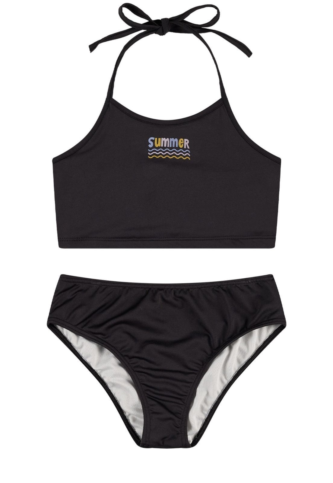 Vista 3 Conjunto Biquíni UV 50+ Little Summer VIDA COSTEIRA preto VIDA COSTEIRA preto