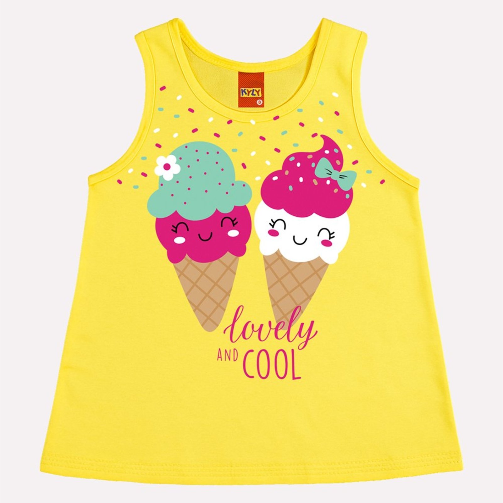 Infantil - Regata Menina Sorvetes Kyly
