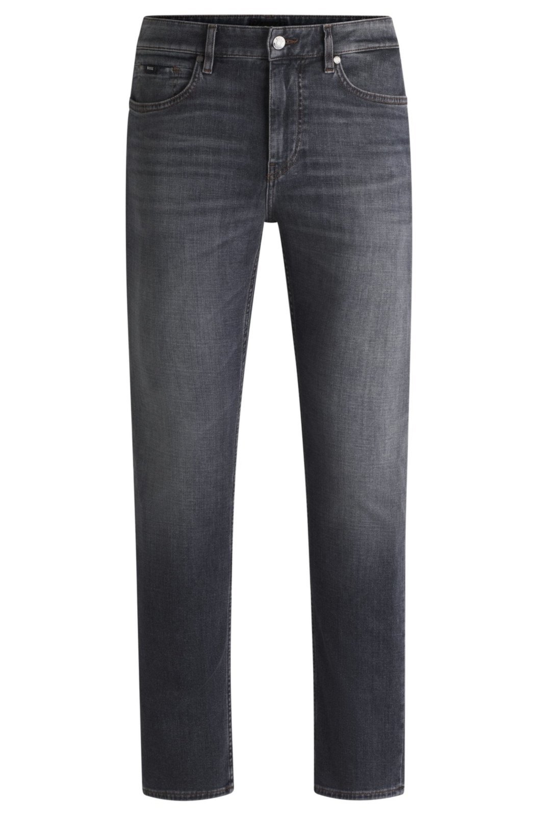 Calças Jeans Slim Cinzenta De Toque Suave
