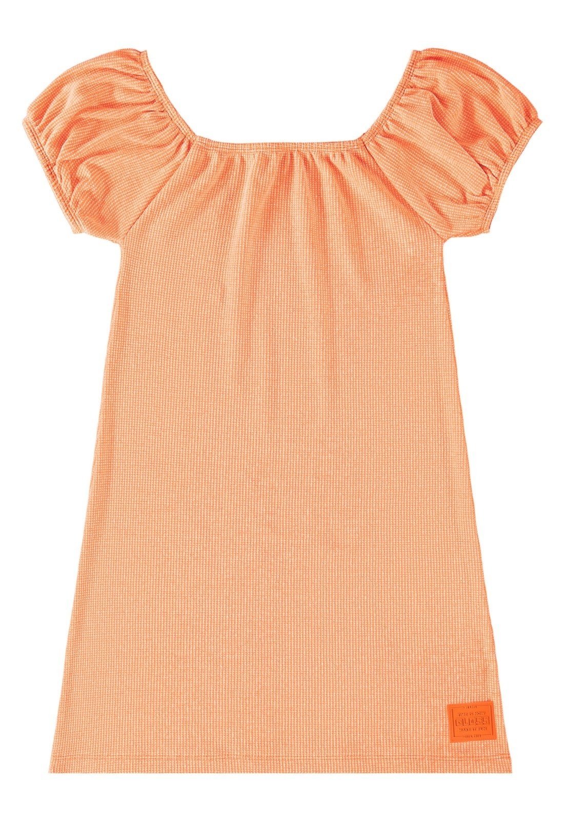 Infantil – Vestido em Tricot Gloss Laranja