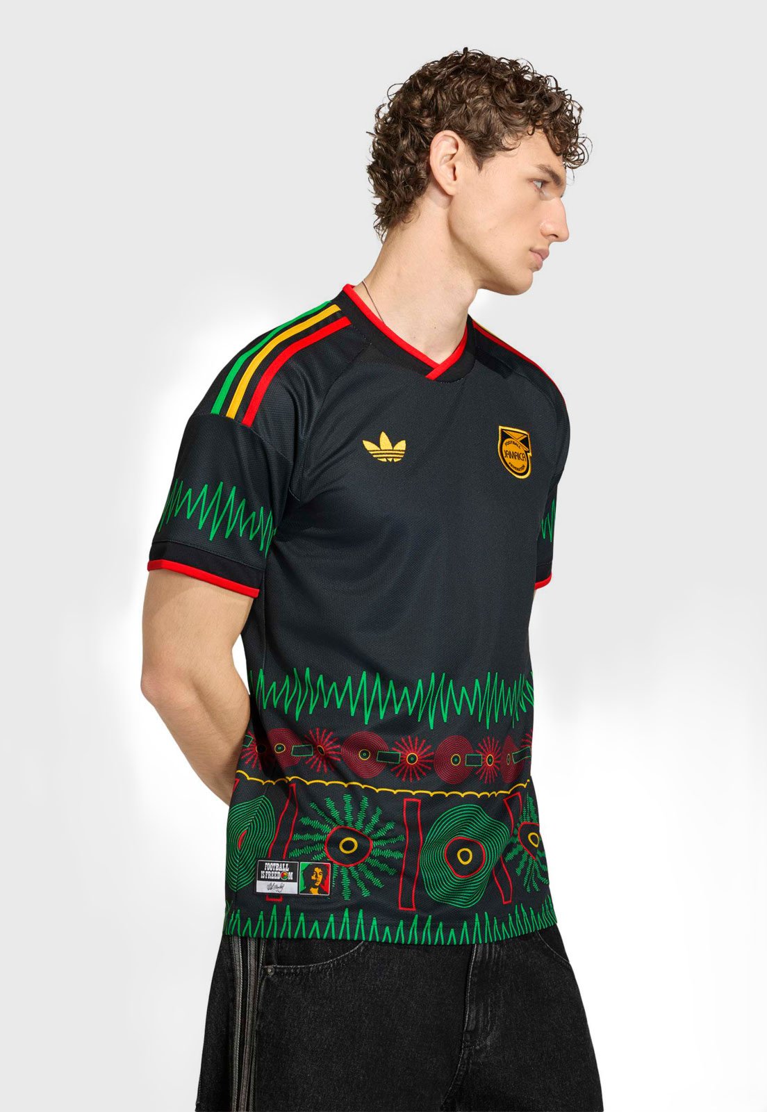 Camiseta Masculina Adidas Performance Jamaica 26 x Bob Marley Preta