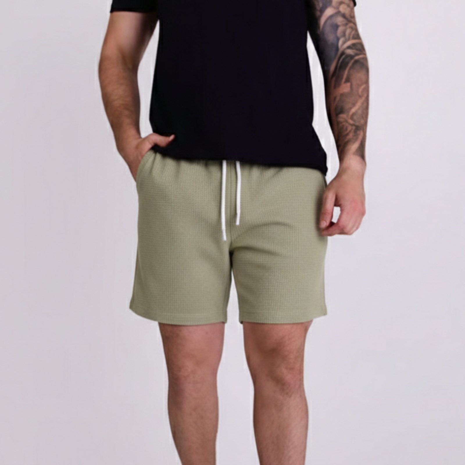 Shorts VersatiOld Texture Cotton Verde Claro