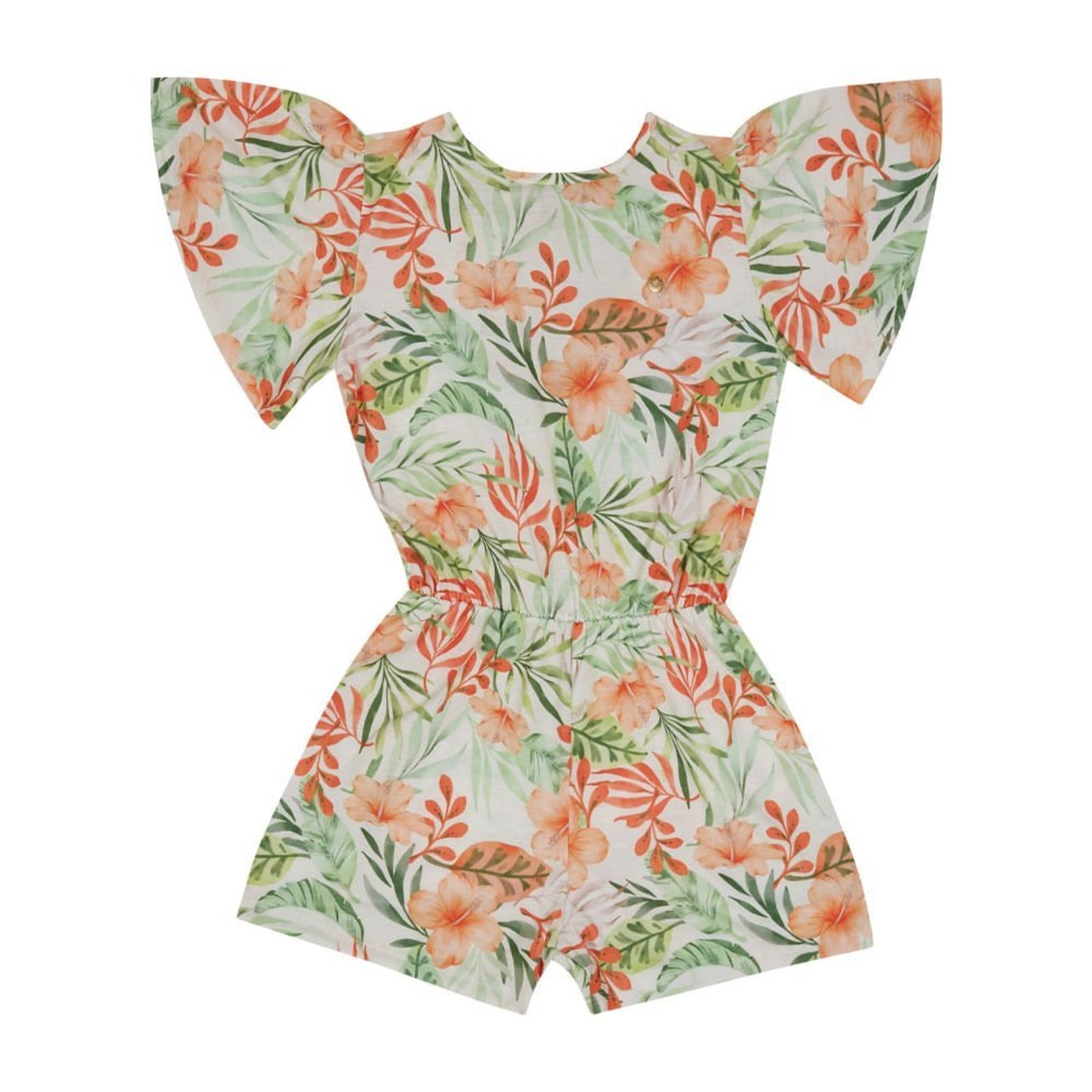 Infantil - Macaquinho Menina - Sublimado Laranja - 49318-1306
