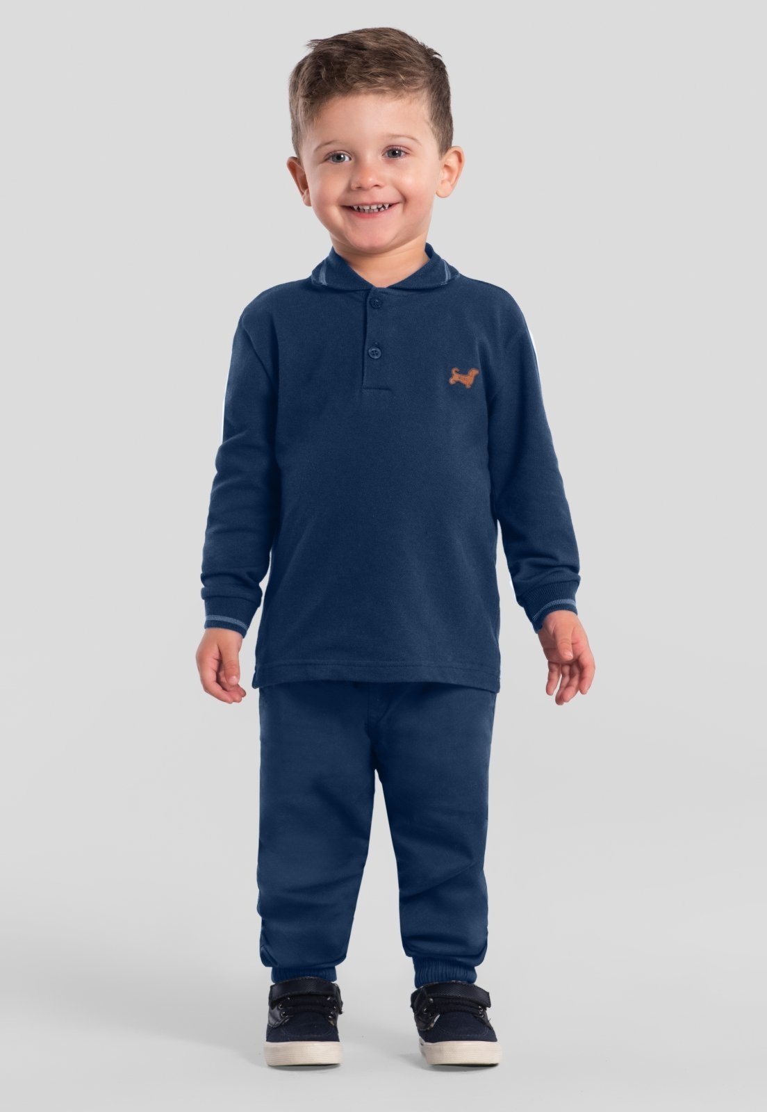 Infantil - Calça menino em tricoline Mundi