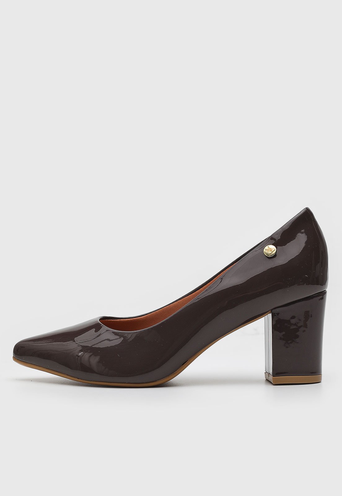 Scarpin Vizzano Verniz Café