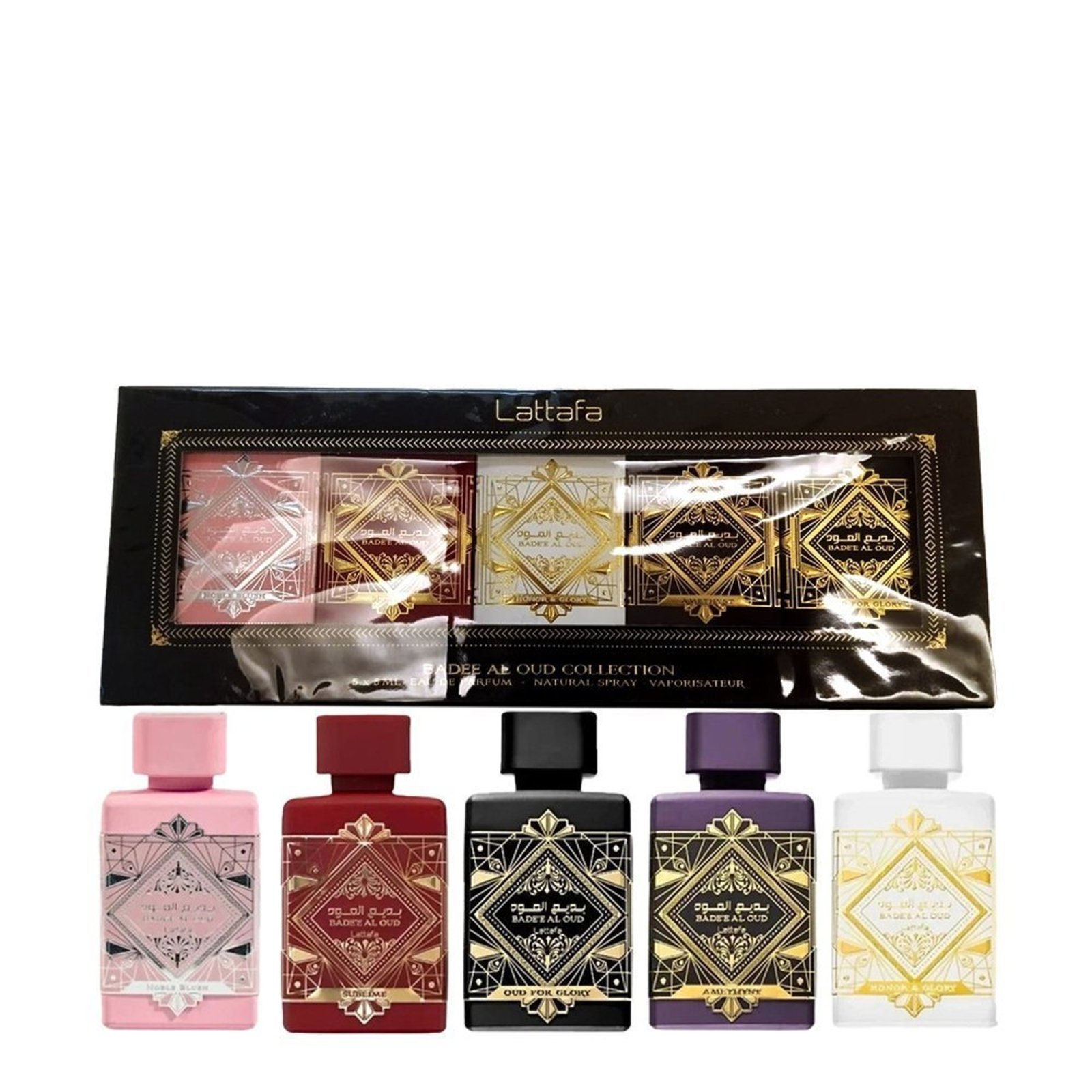 Kit Lattafa Mini Badee Al Oud Collection Unissex - Edp 5x5ml