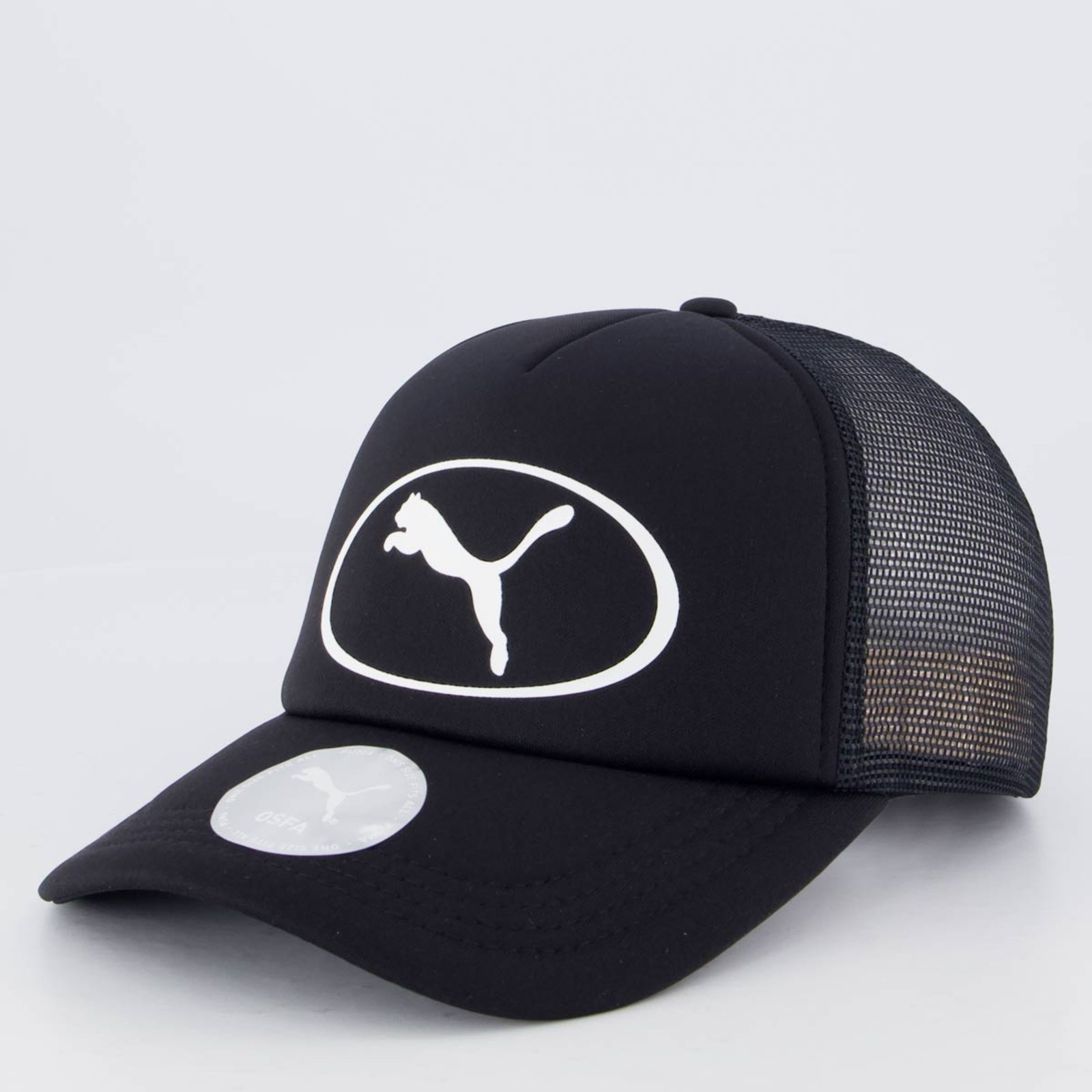Vista 2 Boné Puma Cat Logo Trucker Puma preto