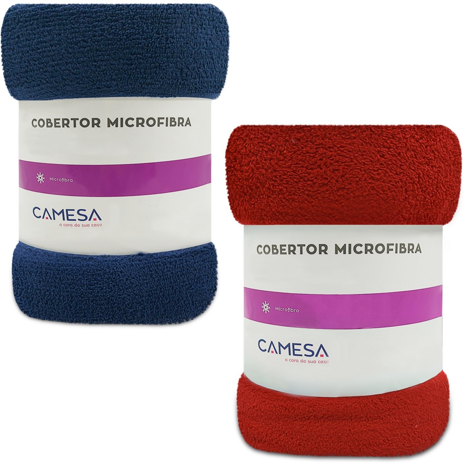 Kit 2 Manta Cobertor Solteiro Microfibra Soft Macia Fleece 150x220cm Camesa – Emcompre