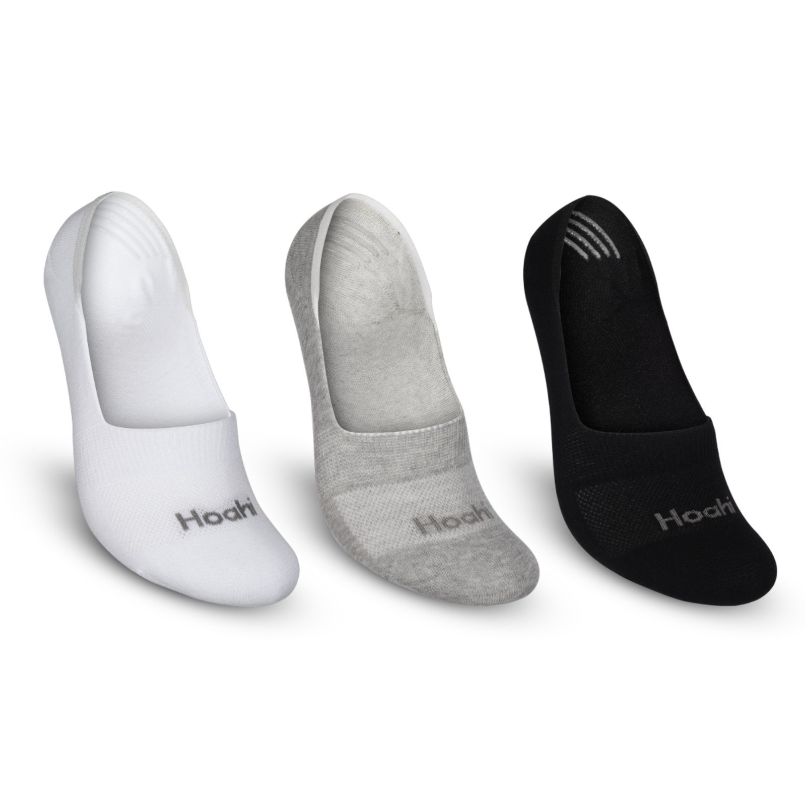 Kit 3 Pares Meia Sapatilha Algodão Invisível com Silicone Hoahi Unissex