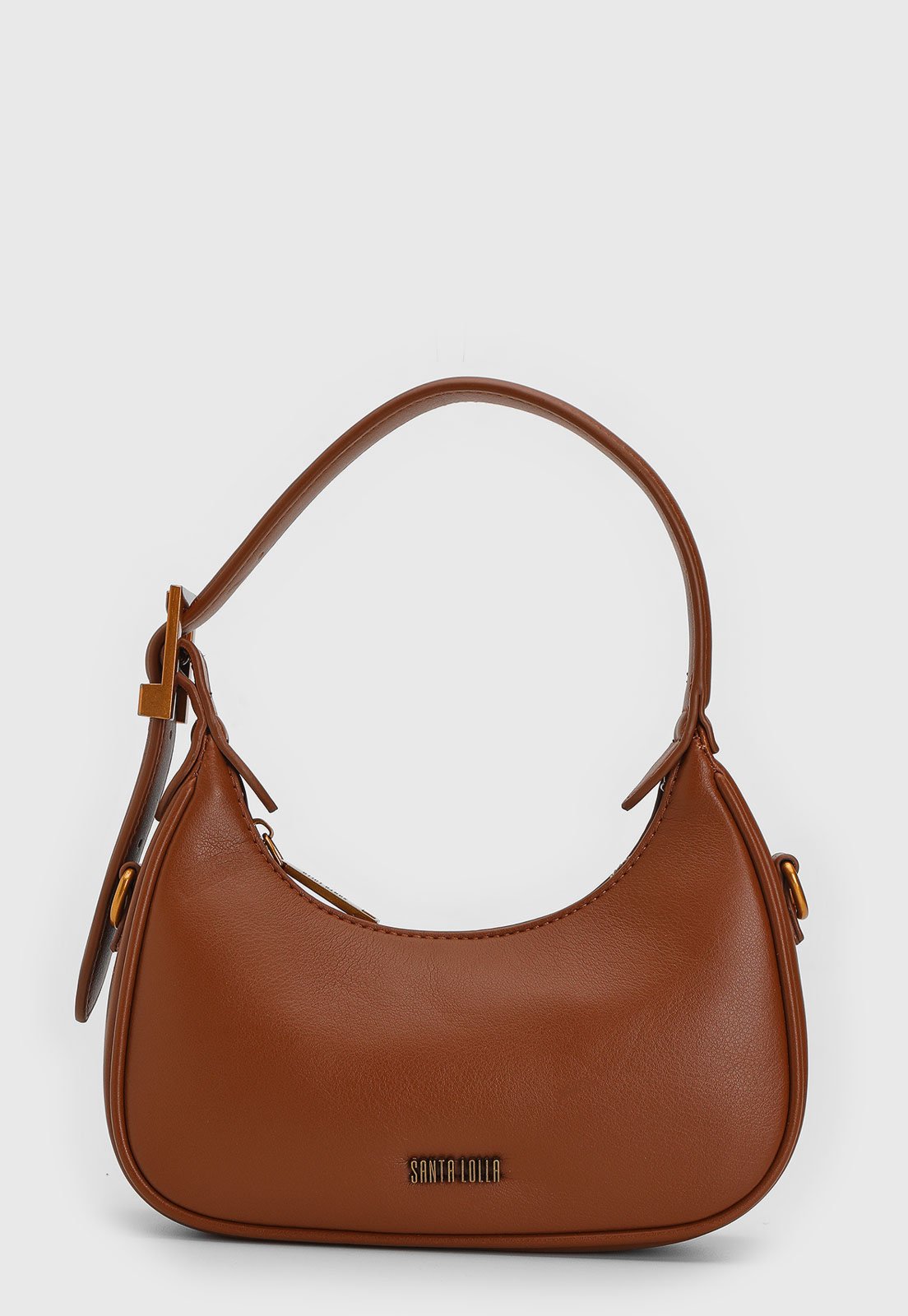 Bolsa Tiracolo Santa Lolla Alça Dupla Caramelo
