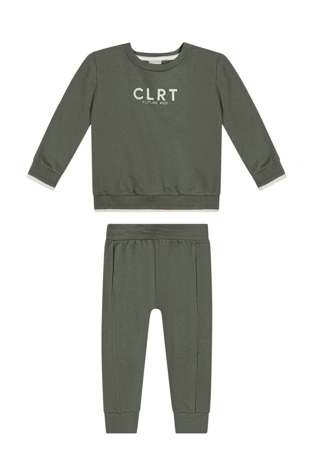 Infantil - Conjunto Menino Bordado Moletom Colorittá Verde