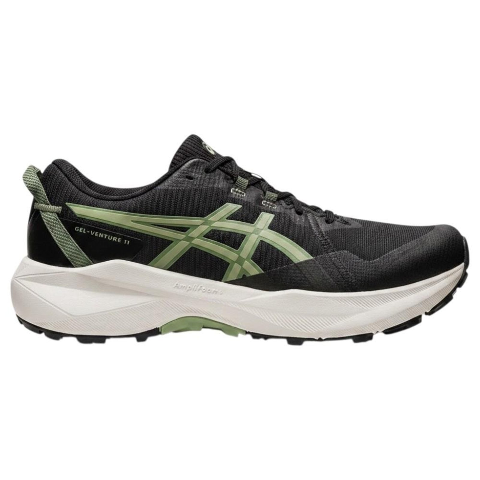 Tênis Asics Gel Venture 11 Preto e Verde Masculino Preto
