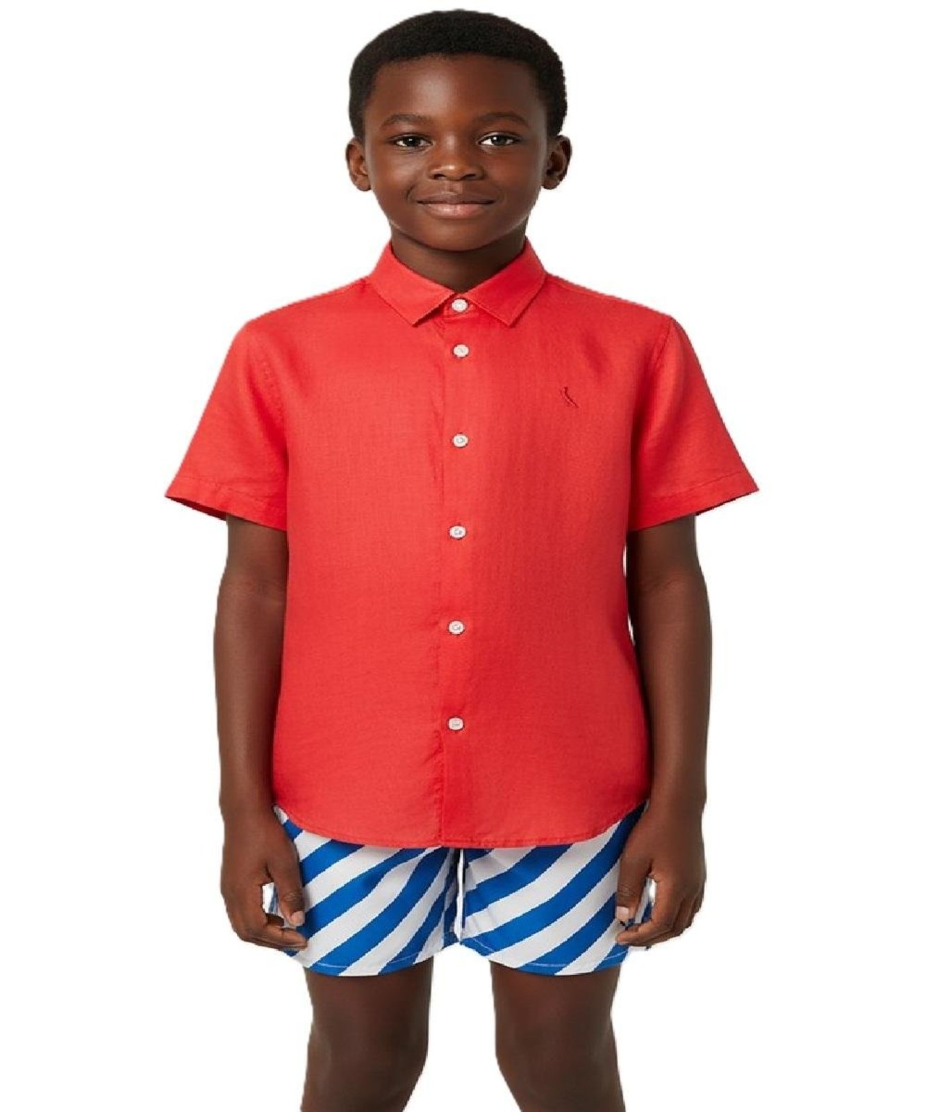 Infantil - Camisa Manga Curta Tp Linho Reserva Mini
